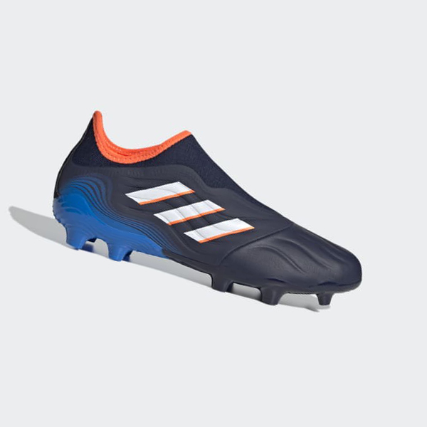 Botas De Futbol Adidas Copa Sense.3 Laceless Firm Ground Mujer Chile Azules - DOPXGI105