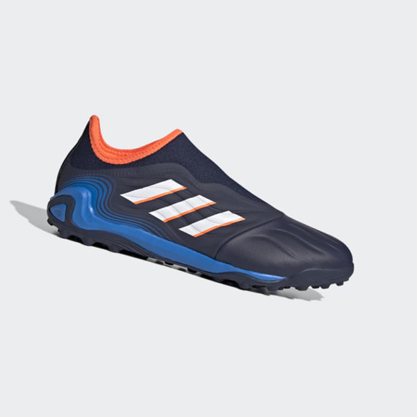 Botas De Futbol Adidas Copa Sense.3 Laceless Turf Mujer Chile Azules - GCOUHL349