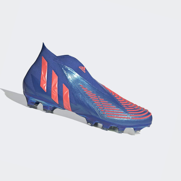 Botas De Futbol Adidas Predator Edge+ Artificial Grass Mujer Chile Azules - GJIBWA452