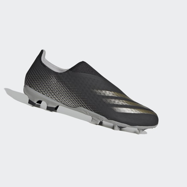 Botas De Futbol Adidas X Ghosted.3 Laceless Firm Ground Hombre Chile Negras - CPXYFK812