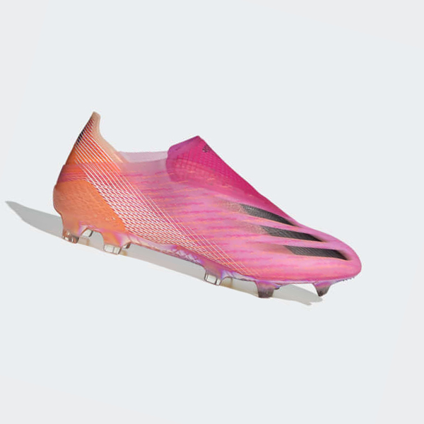 Botas De Futbol Adidas X Ghosted+ Firm Ground Hombre Chile Rosas - ZFDEHY251