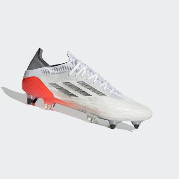 Botas De Futbol Adidas X Speedflow.1 Soft Ground Mujer Chile Blancas - DIRKFU235