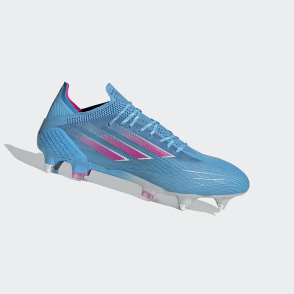 Botas De Futbol Adidas X Speedflow.1 Soft Ground Mujer Chile Azules - GQHXRY946