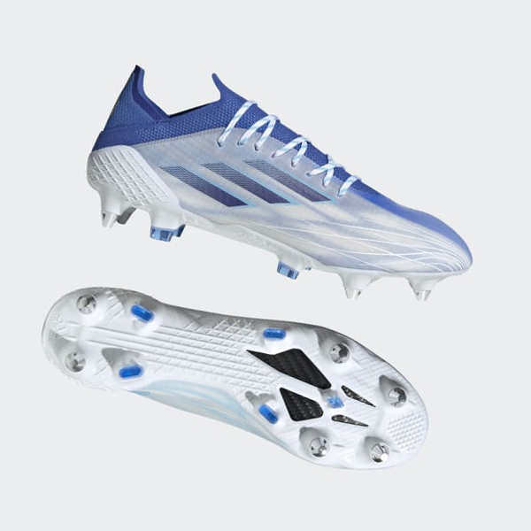 Botas De Futbol Adidas X Speedflow.1 Soft Ground Mujer Chile Blancas - VSHKFC045