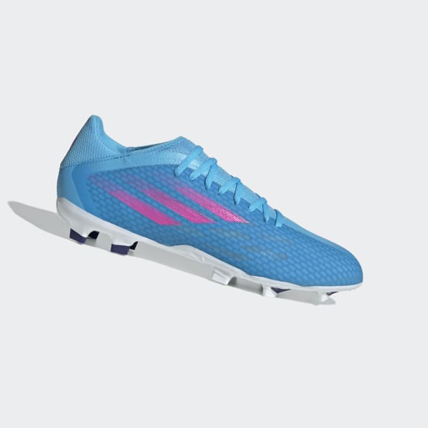 Botas De Futbol Adidas X Speedflow.3 Firm Ground Mujer Chile Azules - FPECVK893