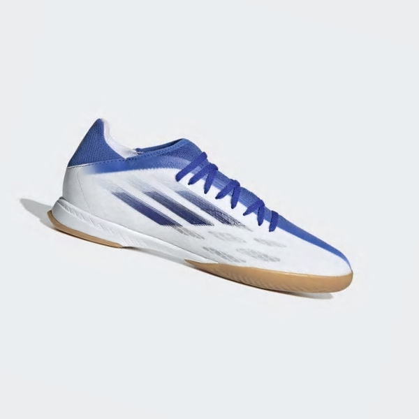 Botas De Futbol Adidas X Speedflow.3 Indoor Hombre Chile Blancas - EBJYMU078