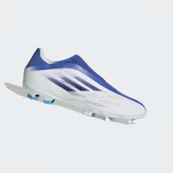 Botas De Futbol Adidas X Speedflow.3 Laceless Firm Ground Mujer Chile Blancas - BUXKMC740