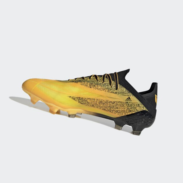 Botas De Futbol Adidas X Speedflow Messi.1 Firm Ground Mujer Chile Doradas - CBFHMQ531