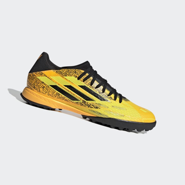 Botas De Futbol Adidas X Speedflow Messi.3 Turf Mujer Chile Doradas - HNLYED461