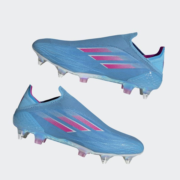 Botas De Futbol Adidas X Speedflow+ Soft Ground Hombre Chile Azules - VWBDTU012