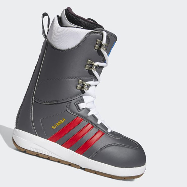 Botas Snowboard Adidas Samba ADV Hombre Chile Gris - CRIDTQ865