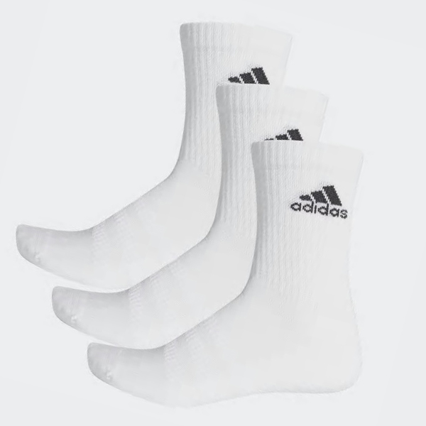 Calcetines Adidas Acolchados Crew 3 Pairs Hombre Chile Blancas - MJHUGT516