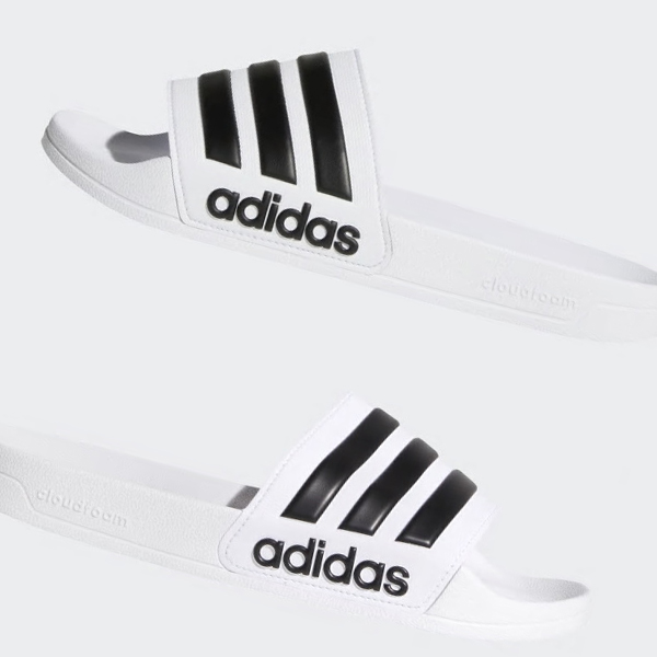 Chanclas Adidas Adilette Cloudfoam Hombre Chile Blancas - IPODLG739