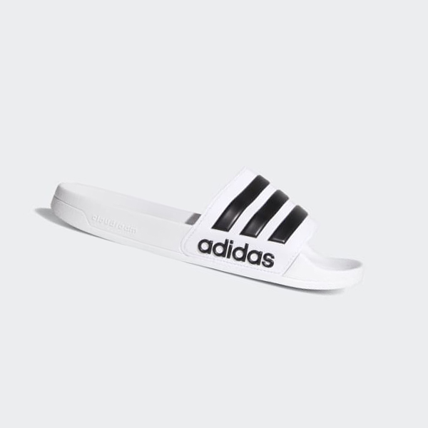 Chanclas Adidas Adilette Cloudfoam Hombre Chile Blancas - IPODLG739