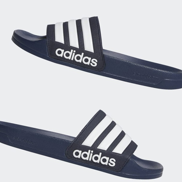 Chanclas Adidas Adilette Cloudfoam Hombre Chile Azules - MKPYBD071