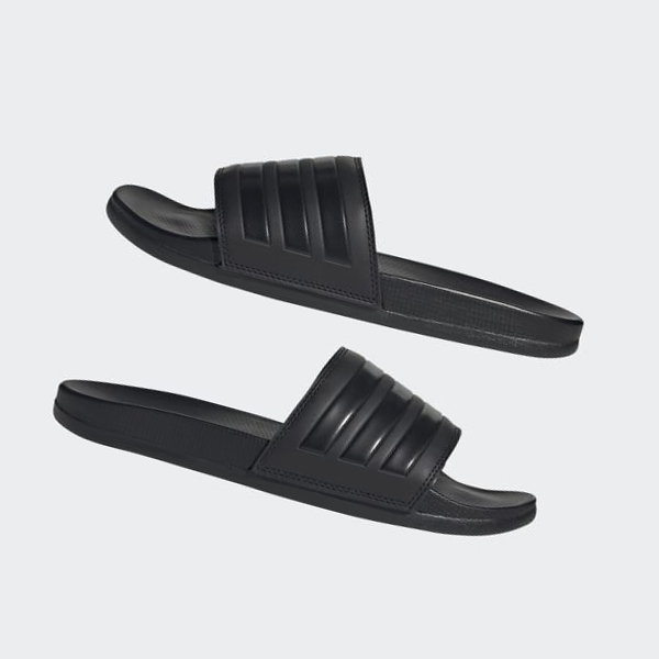 Chanclas Adidas Adilette Comodidad Hombre Chile Negras - ZYCFWL610