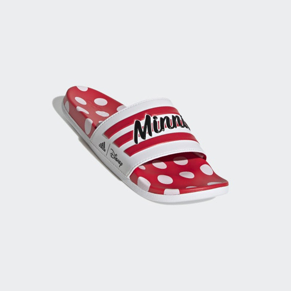 Chanclas Adidas Adilette Comodidad Minnie Mouse Mujer Chile Blancas - WLXOET041