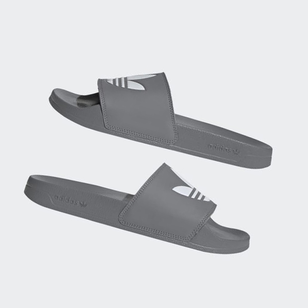 Chanclas Adidas Adilette Lite Mujer Chile Gris - MQWPLY247