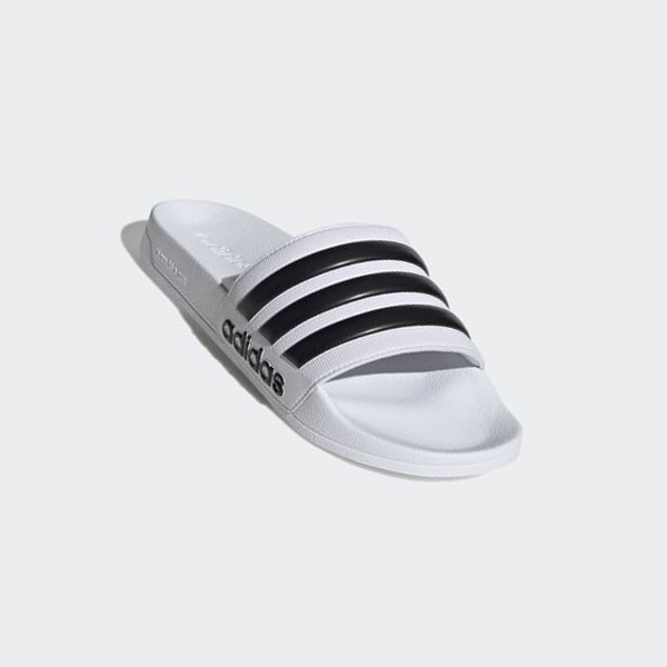 Chanclas Adidas Adilette Shower Hombre Chile Blancas - IGEWKZ543