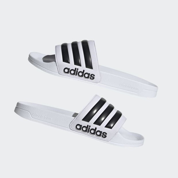 Chanclas Adidas Adilette Shower Hombre Chile Blancas - IGEWKZ543