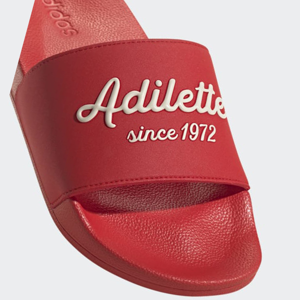 Chanclas Adidas Adilette Shower Hombre Chile Rojas - MLWIFQ309