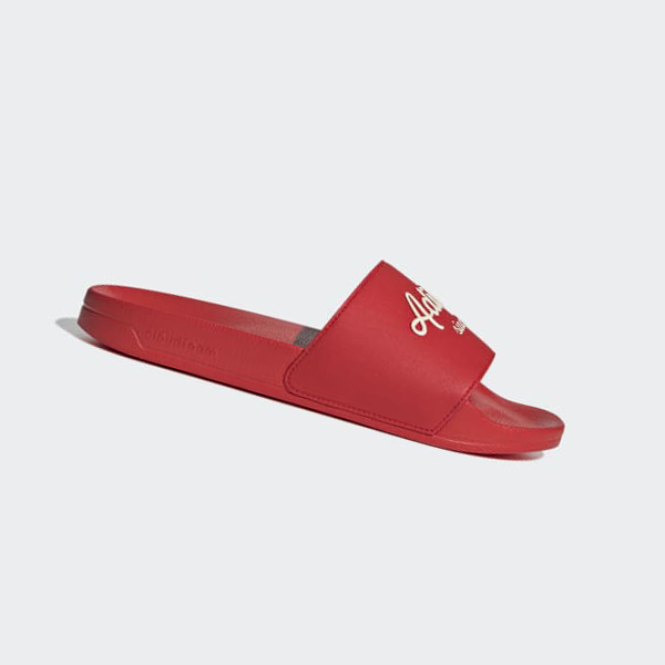 Chanclas Adidas Adilette Shower Hombre Chile Rojas - MLWIFQ309