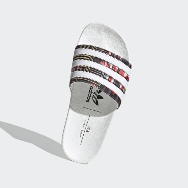 Chanclas Adidas HER Studio London Adilette Mujer Chile Doradas - DISGLE492