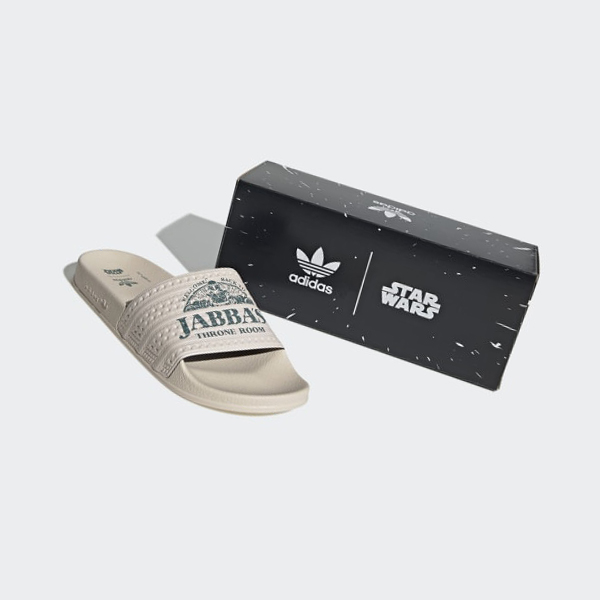 Chanclas Adidas Jabba's Throne Room Adilette Mujer Chile Beige - OGHBLJ052