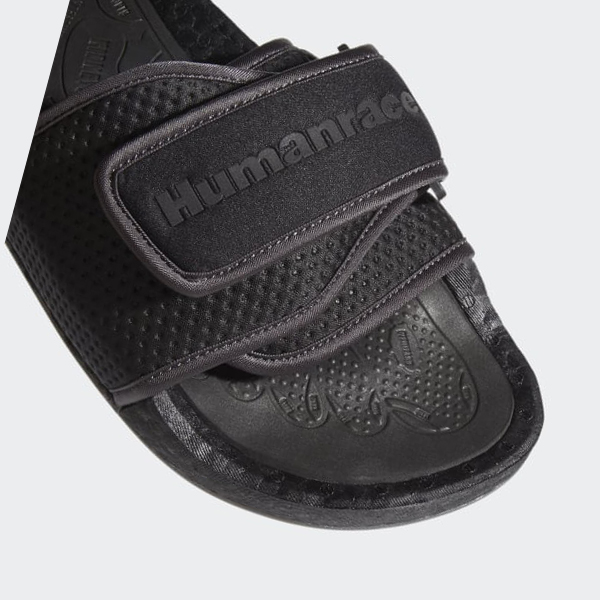 Chanclas Adidas Pharrell Williams Chancletas Hu Hombre Chile Negras - EKDNUF589