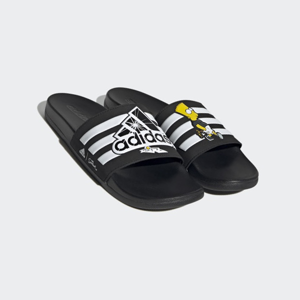 Chanclas Adidas The Simpsons Adilette Comodidad Hombre Chile Negras - AZBKXU794