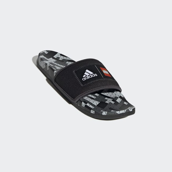 Chanclas Adidas adidas Adilette Comodidad x LEGO® Mujer Chile Negras - SNRATV201