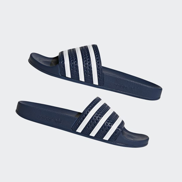 Chanclas Adidas adilette Hombre Chile Azules - BSEFIQ053