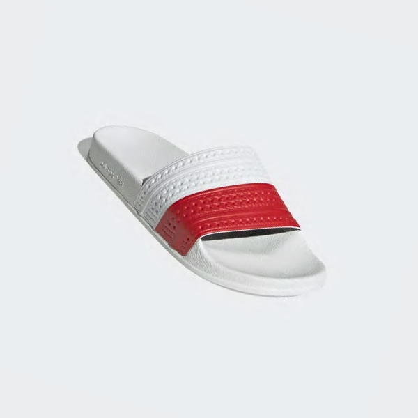 Chanclas Adidas adilette Hombre Chile Blancas - KNGESH395