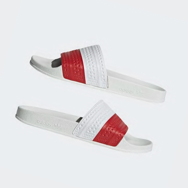 Chanclas Adidas adilette Hombre Chile Blancas - KNGESH395