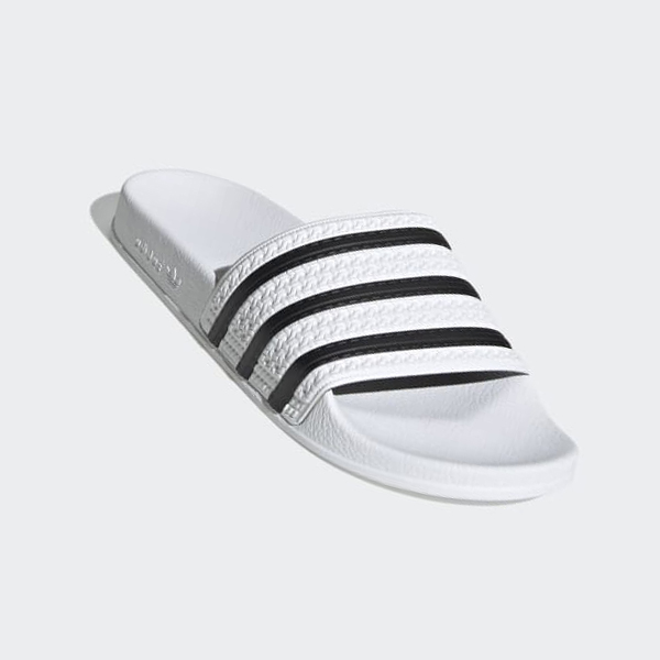 Chanclas Adidas adilette Hombre Chile Blancas - NCHVXB593