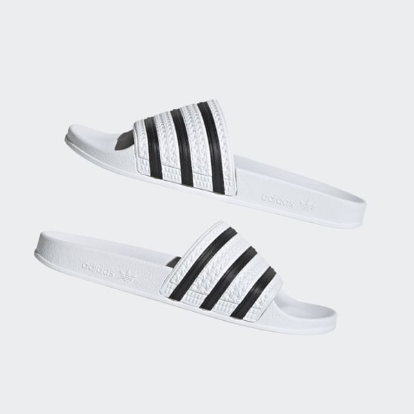 Chanclas Adidas adilette Hombre Chile Blancas - NCHVXB593