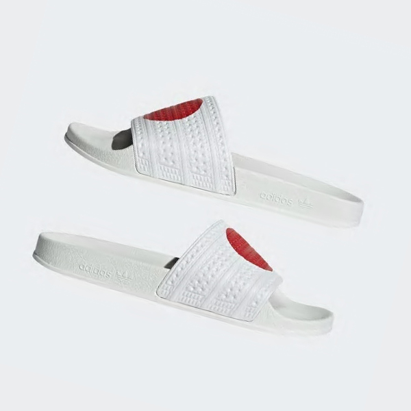 Chanclas Adidas adilette Hombre Chile Blancas - PYSBFG189