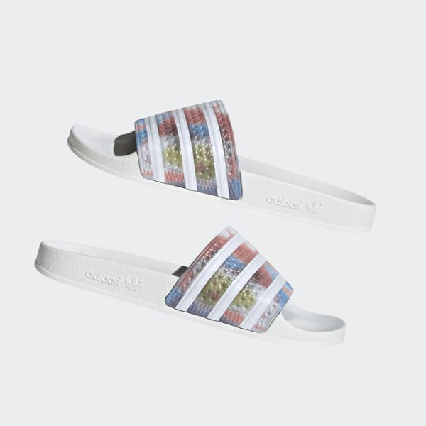 Chanclas Adidas adilette Hombre Chile Blancas - WEPYLT650