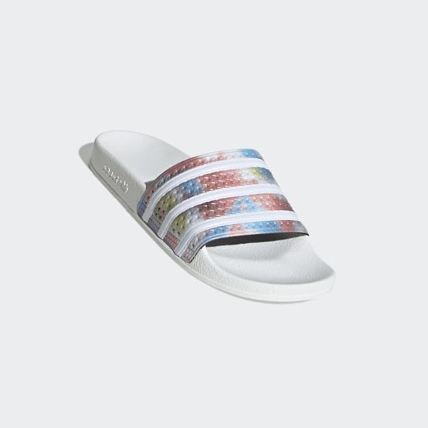 Chanclas Adidas adilette Hombre Chile Blancas - WEPYLT650