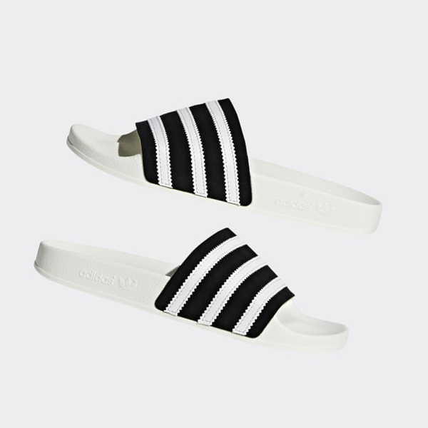 Chanclas Adidas adilette Hombre Chile Blancas - ZFQENP831