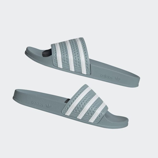 Chanclas Adidas adilette Hombre Chile Gris - TVKBSZ148