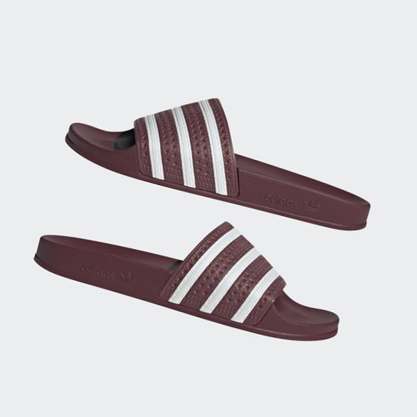 Chanclas Adidas adilette Hombre Chile Marrones - DPJEVT081