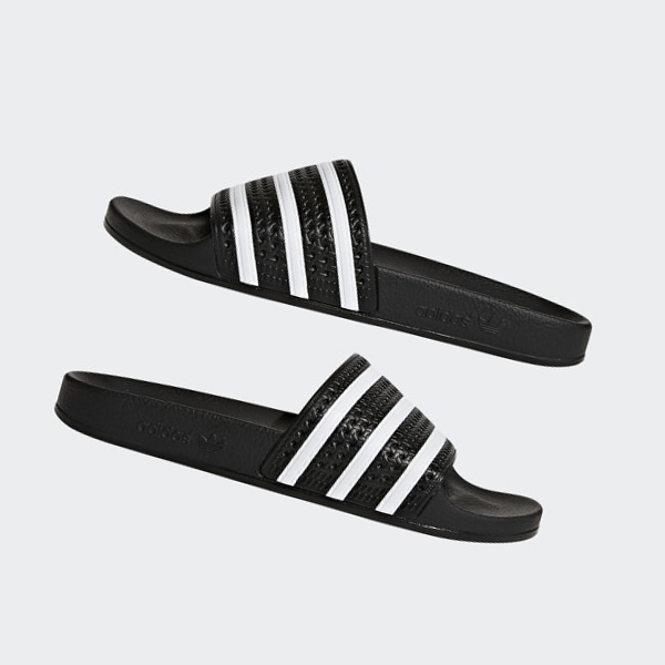 Chanclas Adidas adilette Hombre Chile Negras - WYRIGZ196