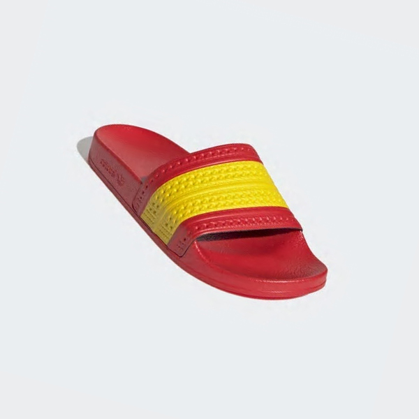 Chanclas Adidas adilette Hombre Chile Rojas - POAUKX148