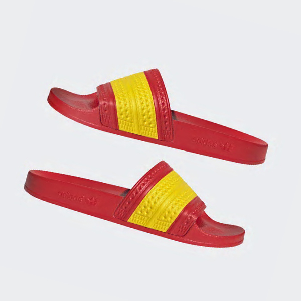 Chanclas Adidas adilette Hombre Chile Rojas - POAUKX148