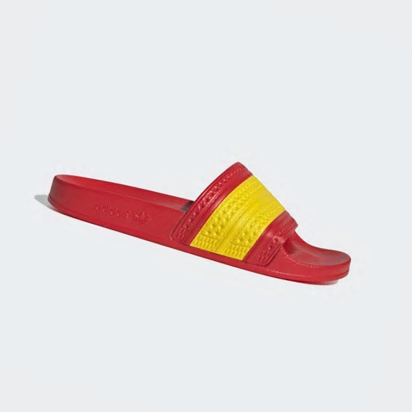 Chanclas Adidas adilette Hombre Chile Rojas - POAUKX148