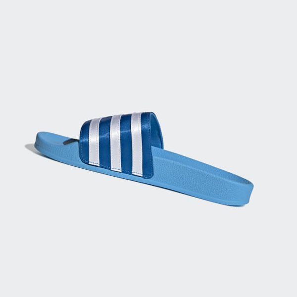 Chanclas Adidas adilette Mujer Chile Azules - YBQLST102