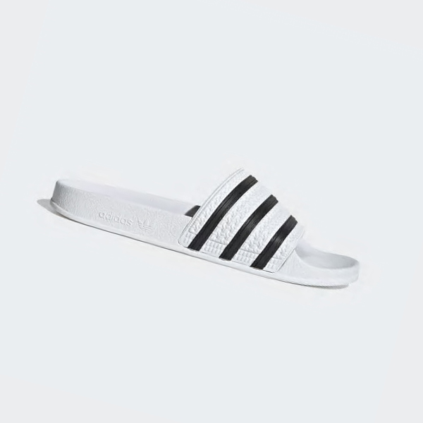 Chanclas Adidas adilette Mujer Chile Blancas - OWSFHJ182