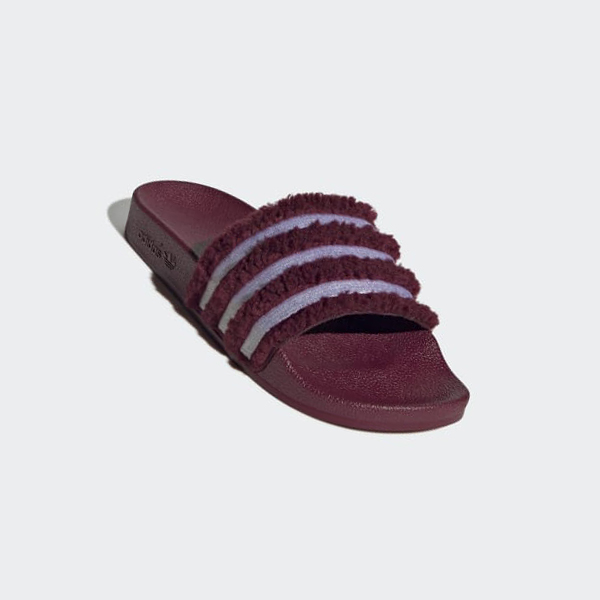 Chanclas Adidas adilette Mujer Chile Burdeos - WHPIGA948