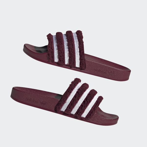 Chanclas Adidas adilette Mujer Chile Burdeos - WHPIGA948